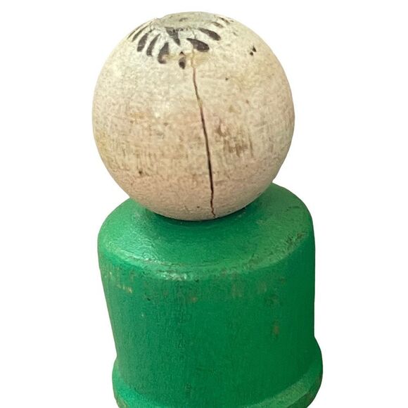 Vintage Fisher-Price Little People All Wood Lady Girl Man Cowboy 7 Piece Bundle - Picture 15 of 16